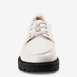 Journee Collection Women Zina Oxford Lace-Up Lug Sole Loafer Shoes Size 7.5 NIB